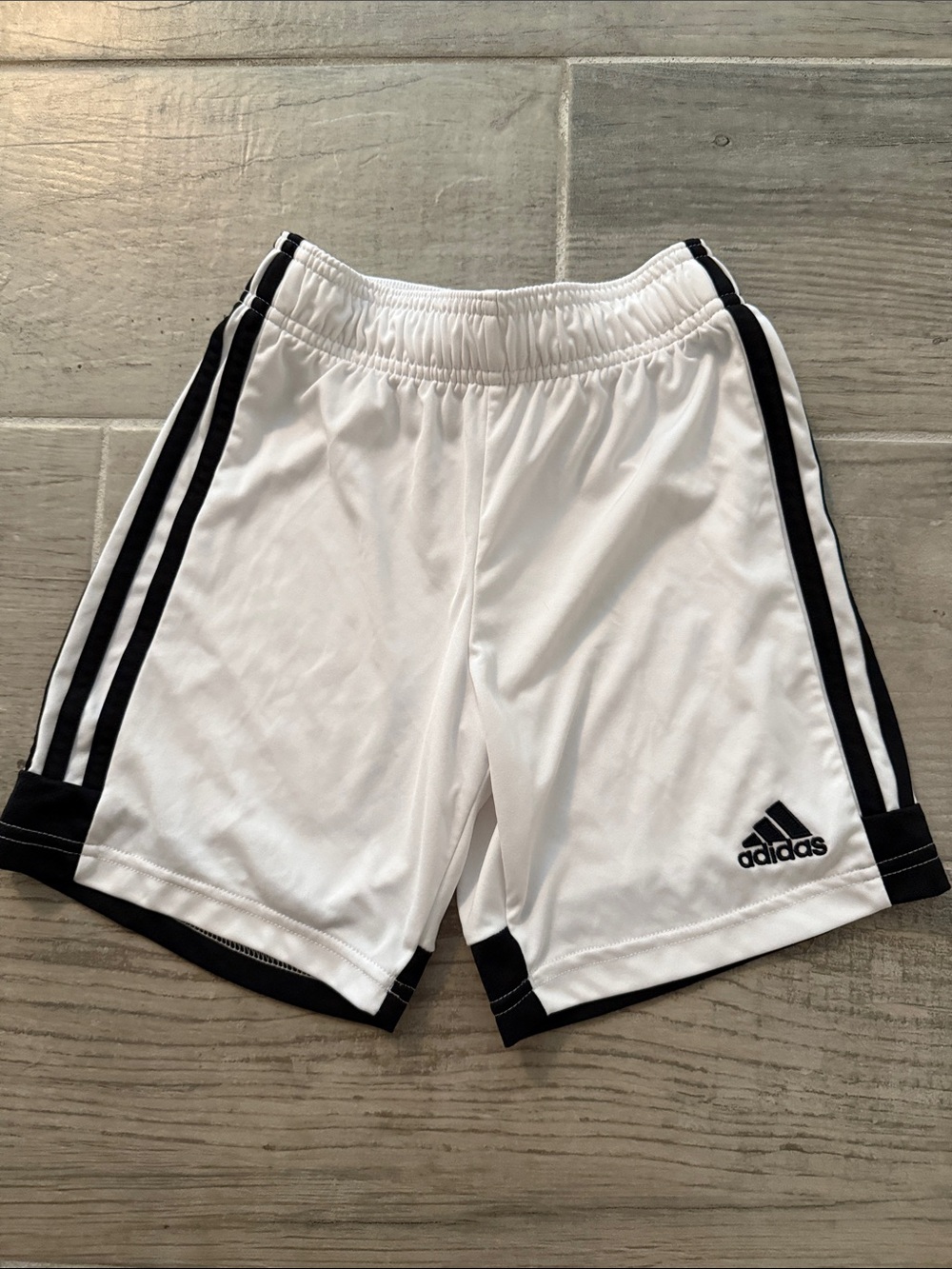 adidas White and Black Performance Shorts